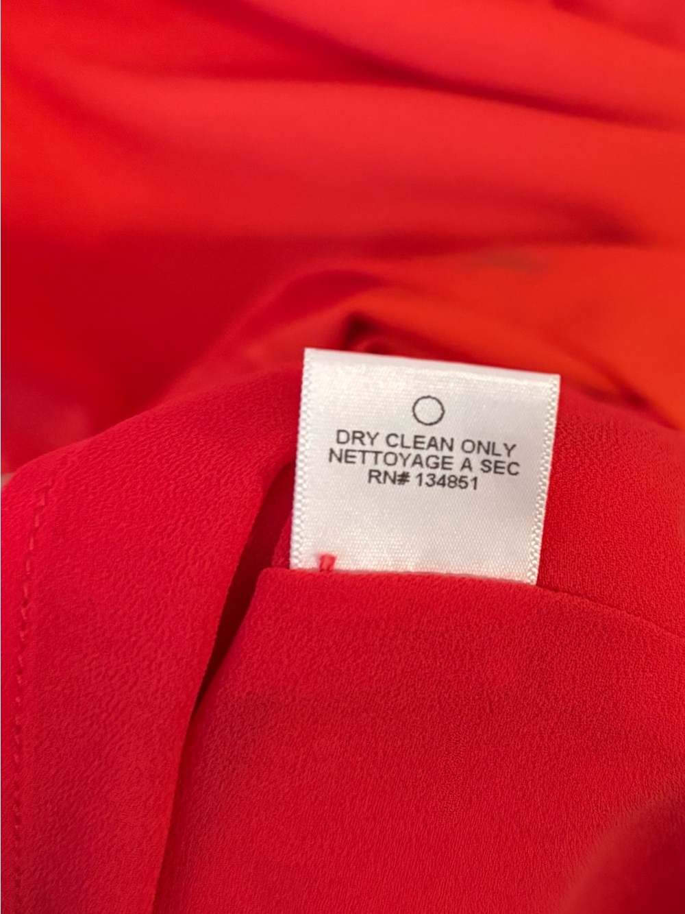 Charles Henry Red V-Neck Cap Short Sleeve Shift Dress Size M Made in USA - Picture 4 of 5